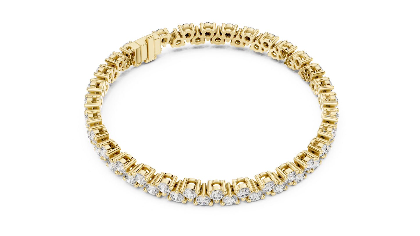 Round Tennis Lab Grown Diamond Bracelet