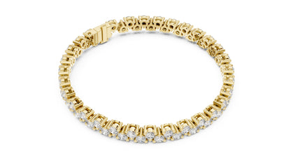 Round Tennis Lab Grown Diamond Bracelet