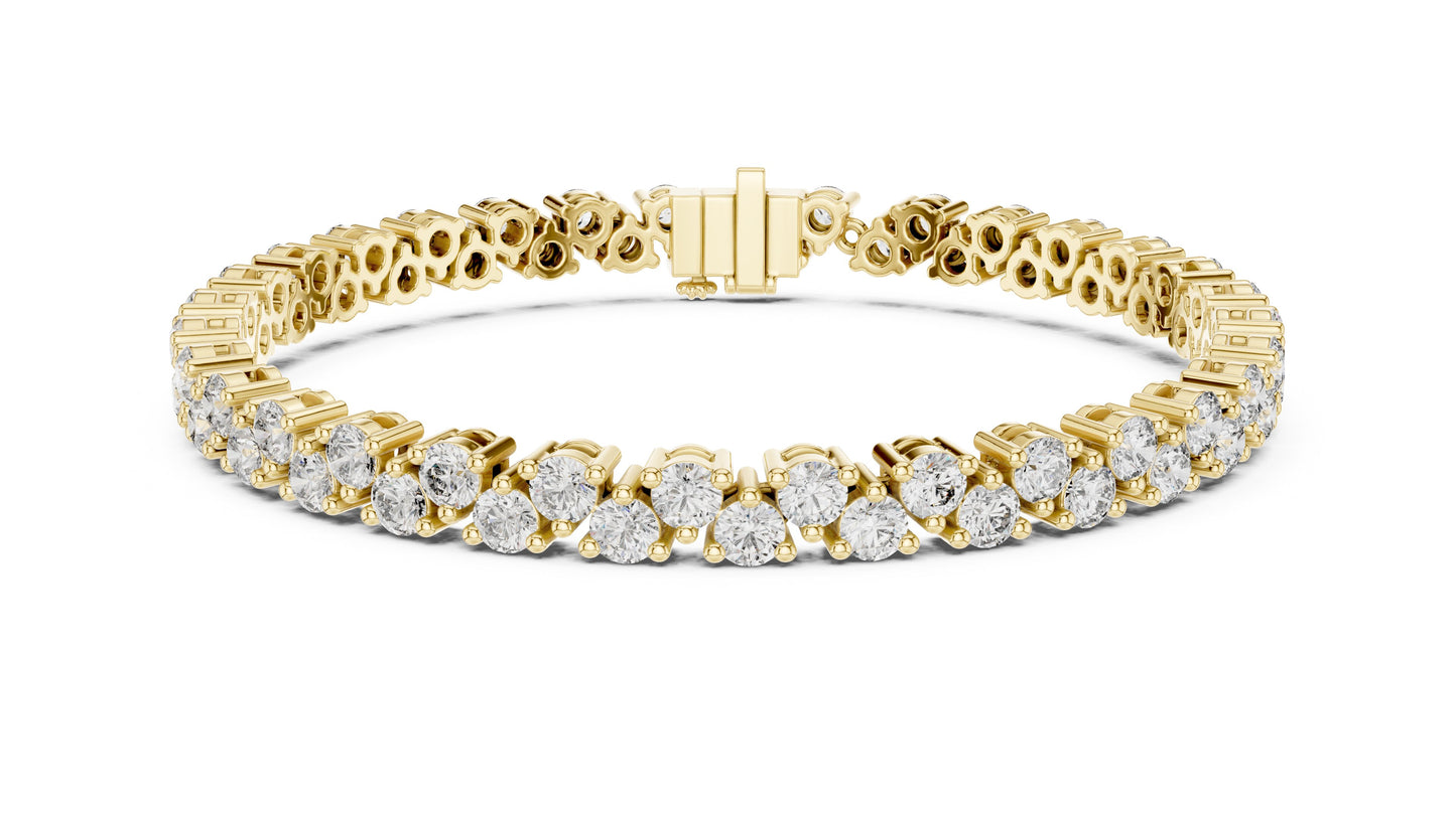 Round Tennis Lab Grown Diamond Bracelet