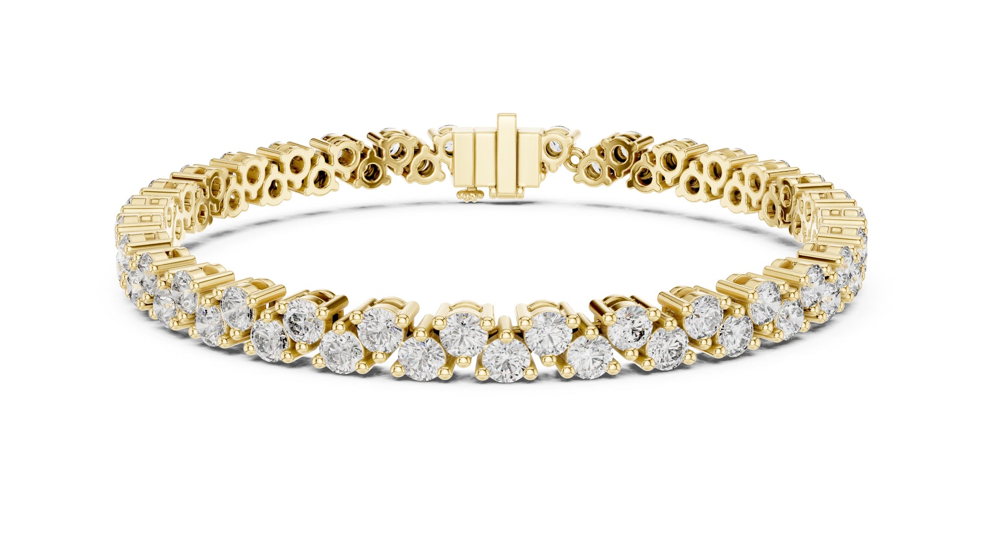 Round Tennis Lab Grown Diamond Bracelet