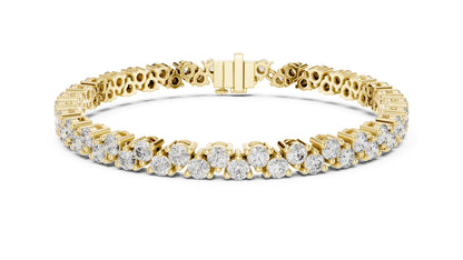 Round Tennis Lab Grown Diamond Bracelet