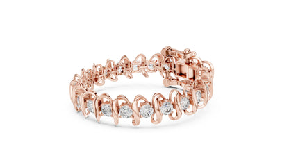 Round Tennis Lab Grown Diamond Bracelet