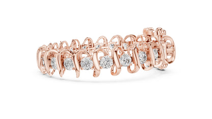 Round Tennis Lab Grown Diamond Bracelet
