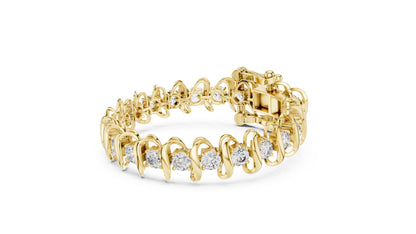 Round Tennis Lab Grown Diamond Bracelet