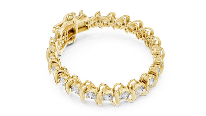 Round Tennis Lab Grown Diamond Bracelet