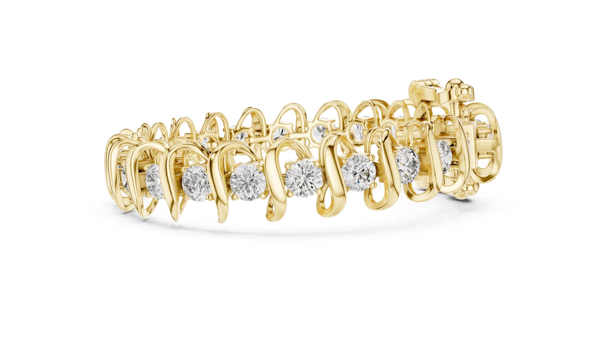 Round Tennis Lab Grown Diamond Bracelet