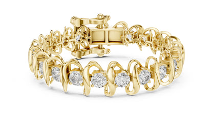 Round Tennis Lab Grown Diamond Bracelet