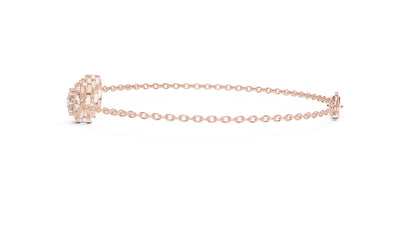 Round Cluster Lab Grown Diamond Bracelet