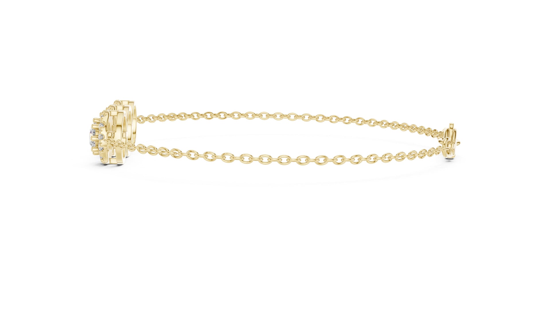 Round Cluster Lab Grown Diamond Bracelet