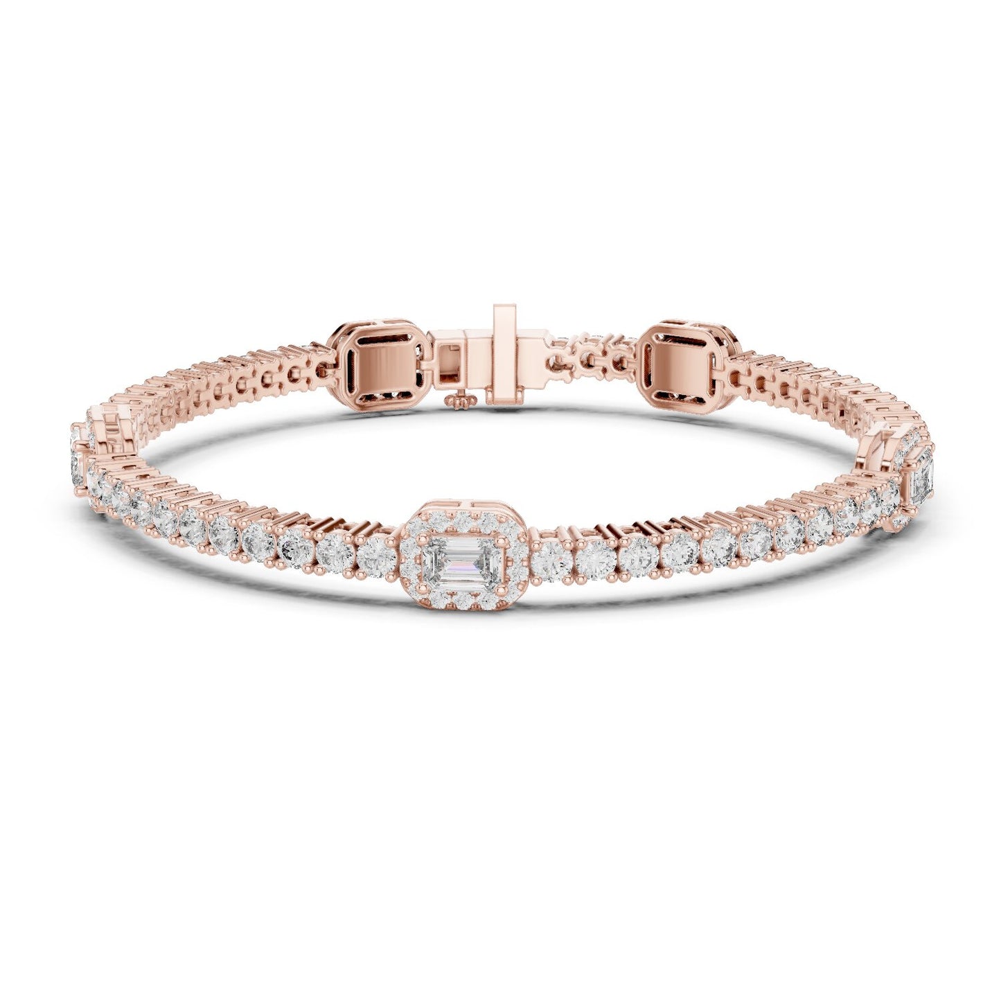 Mixed Shape Lab Grown Diamond Tennis Bracelet