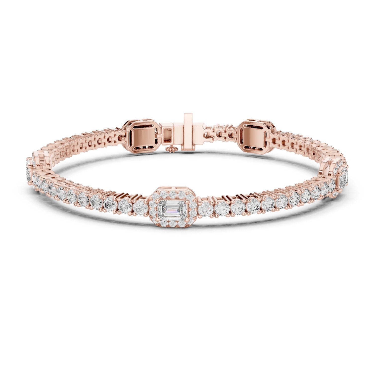 Mixed Shape Lab Grown Diamond Tennis Bracelet