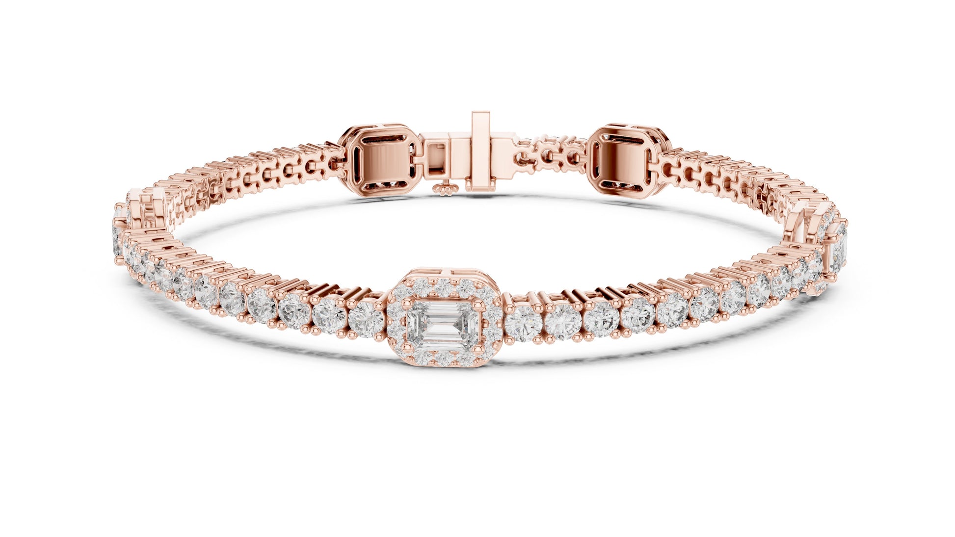 Mixed Shape Lab Grown Diamond Tennis Bracelet