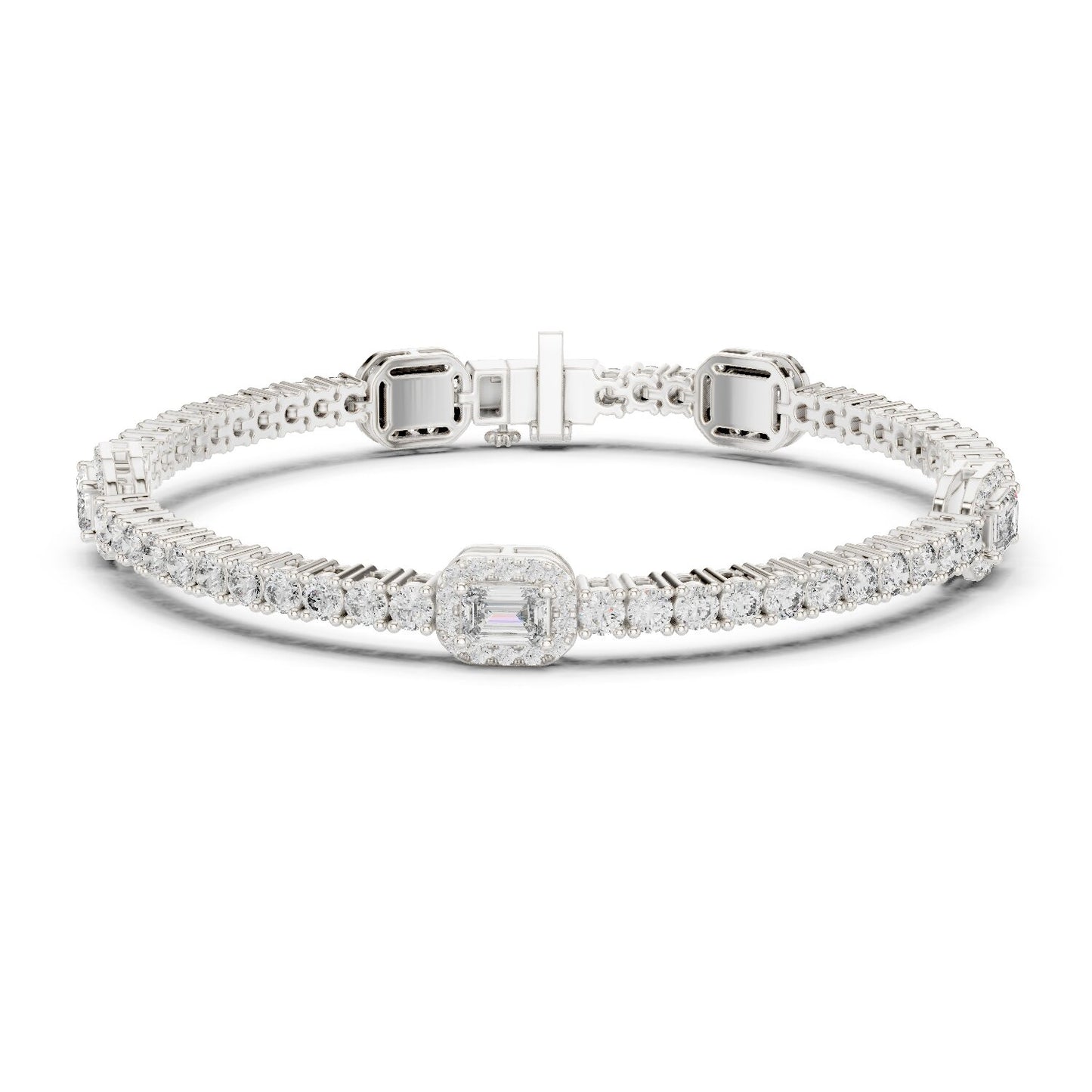 Mixed Shape Lab Grown Diamond Tennis Bracelet