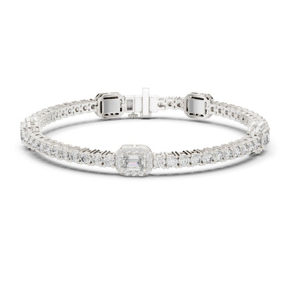 Mixed Shape Lab Grown Diamond Tennis Bracelet
