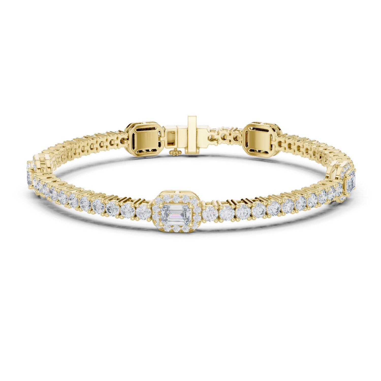 Mixed Shape Lab Grown Diamond Tennis Bracelet