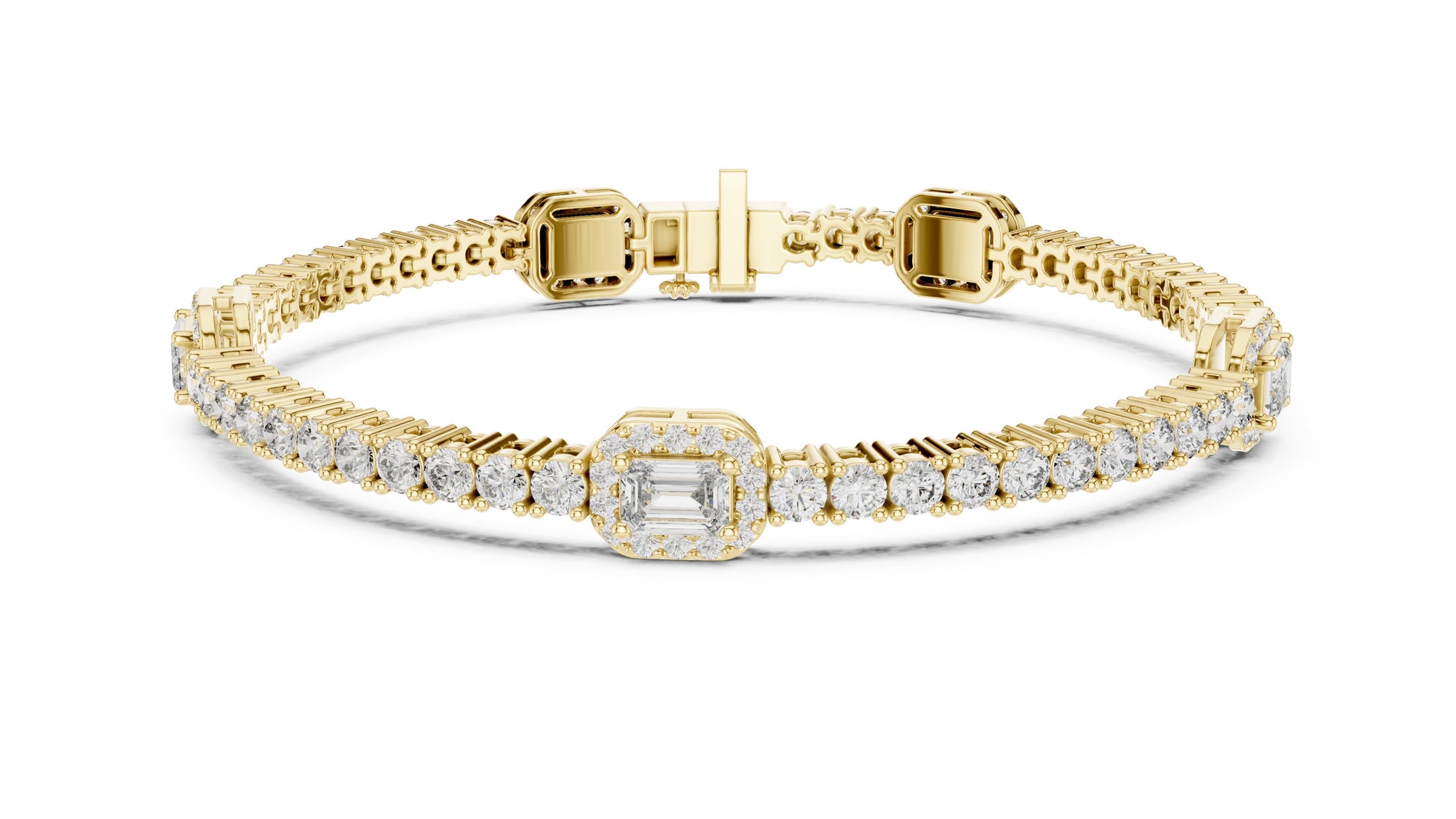 Mixed Shape Lab Grown Diamond Tennis Bracelet