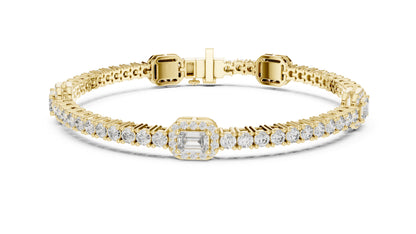 Mixed Shape Lab Grown Diamond Tennis Bracelet