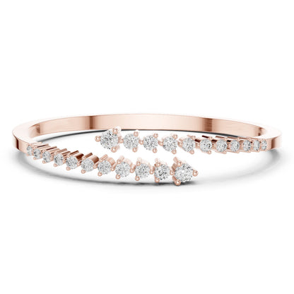 Marquise Bangle Lab Grown Diamond Bracelet