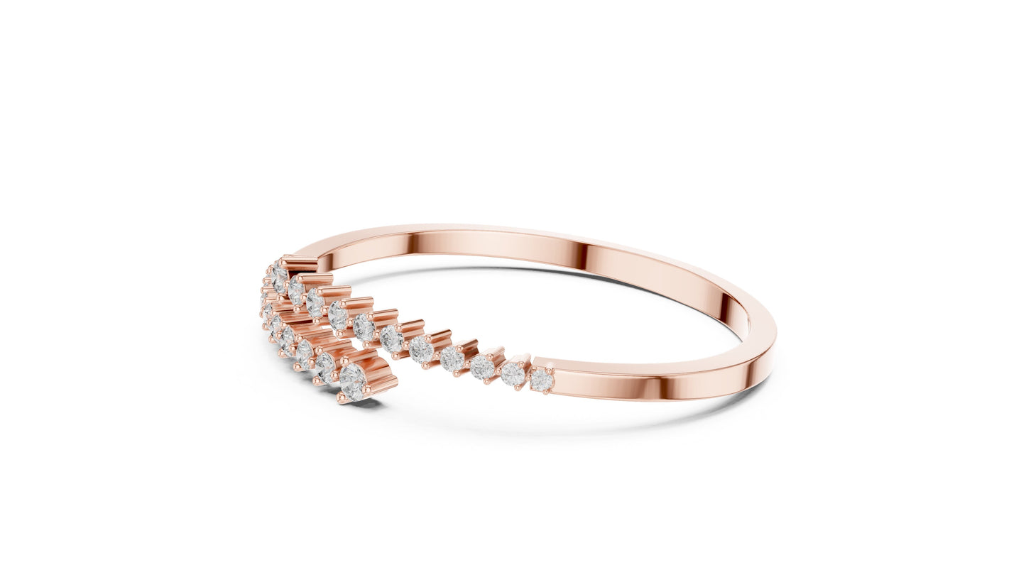 Marquise Bangle Lab Grown Diamond Bracelet