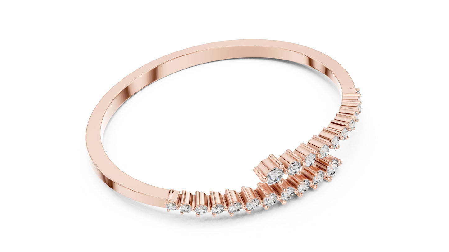 Marquise Bangle Lab Grown Diamond Bracelet
