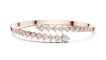 Marquise Bangle Lab Grown Diamond Bracelet