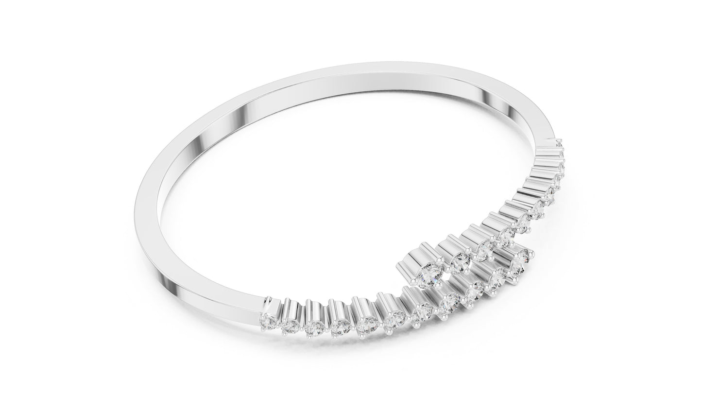 Marquise Bangle Lab Grown Diamond Bracelet