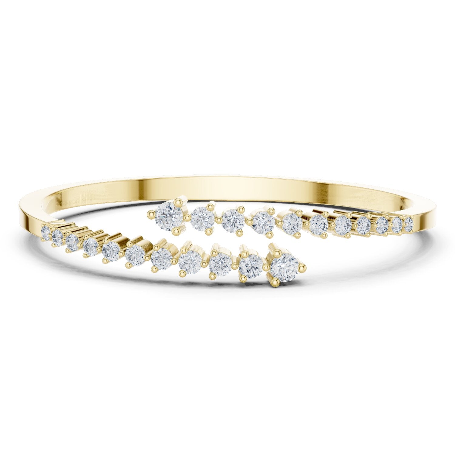 Marquise Bangle Lab Grown Diamond Bracelet