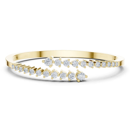Marquise Bangle Lab Grown Diamond Bracelet