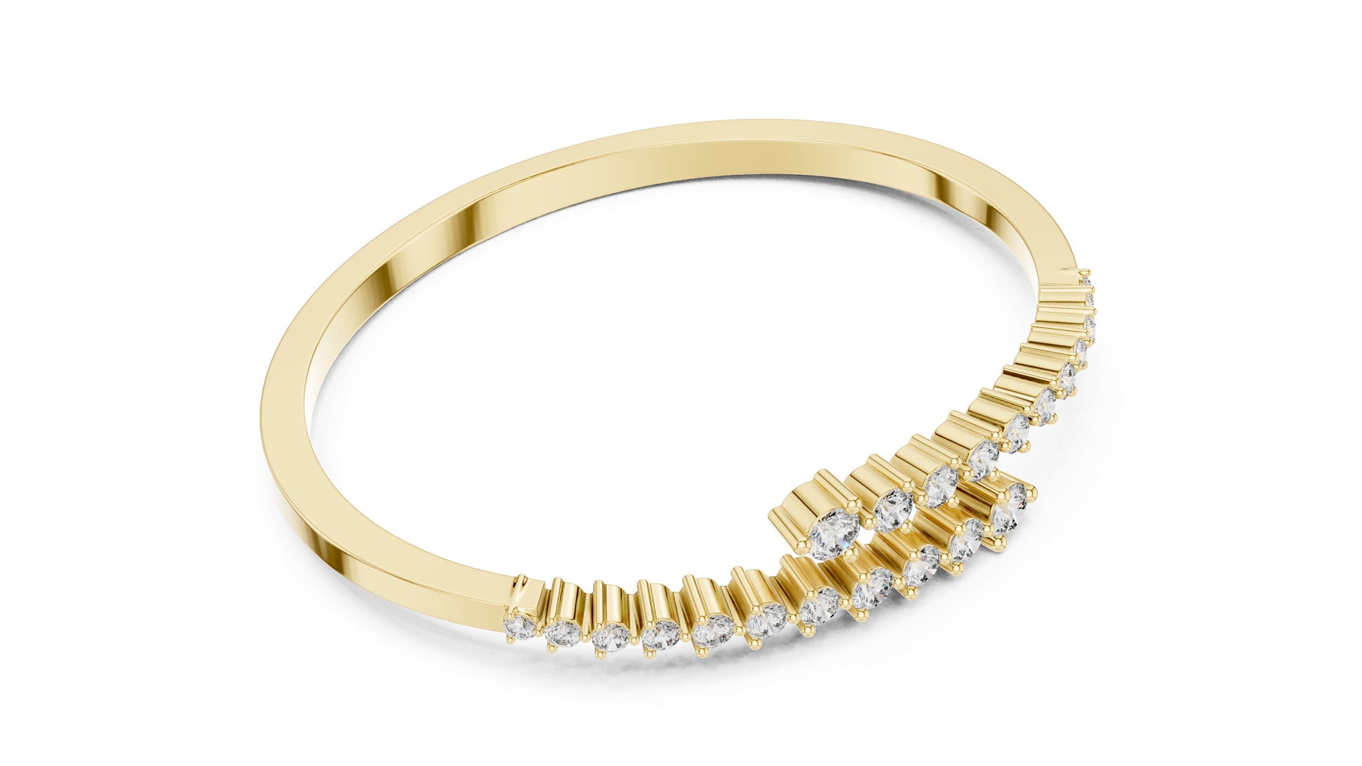 Marquise Bangle Lab Grown Diamond Bracelet