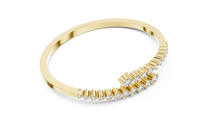 Marquise Bangle Lab Grown Diamond Bracelet