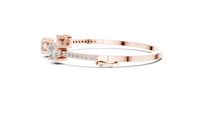 Round Bangle Lab Grown Diamond Bracelet