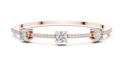 Round Bangle Lab Grown Diamond Bracelet