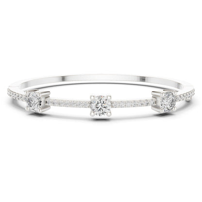 Round Bangle Lab Grown Diamond Bracelet