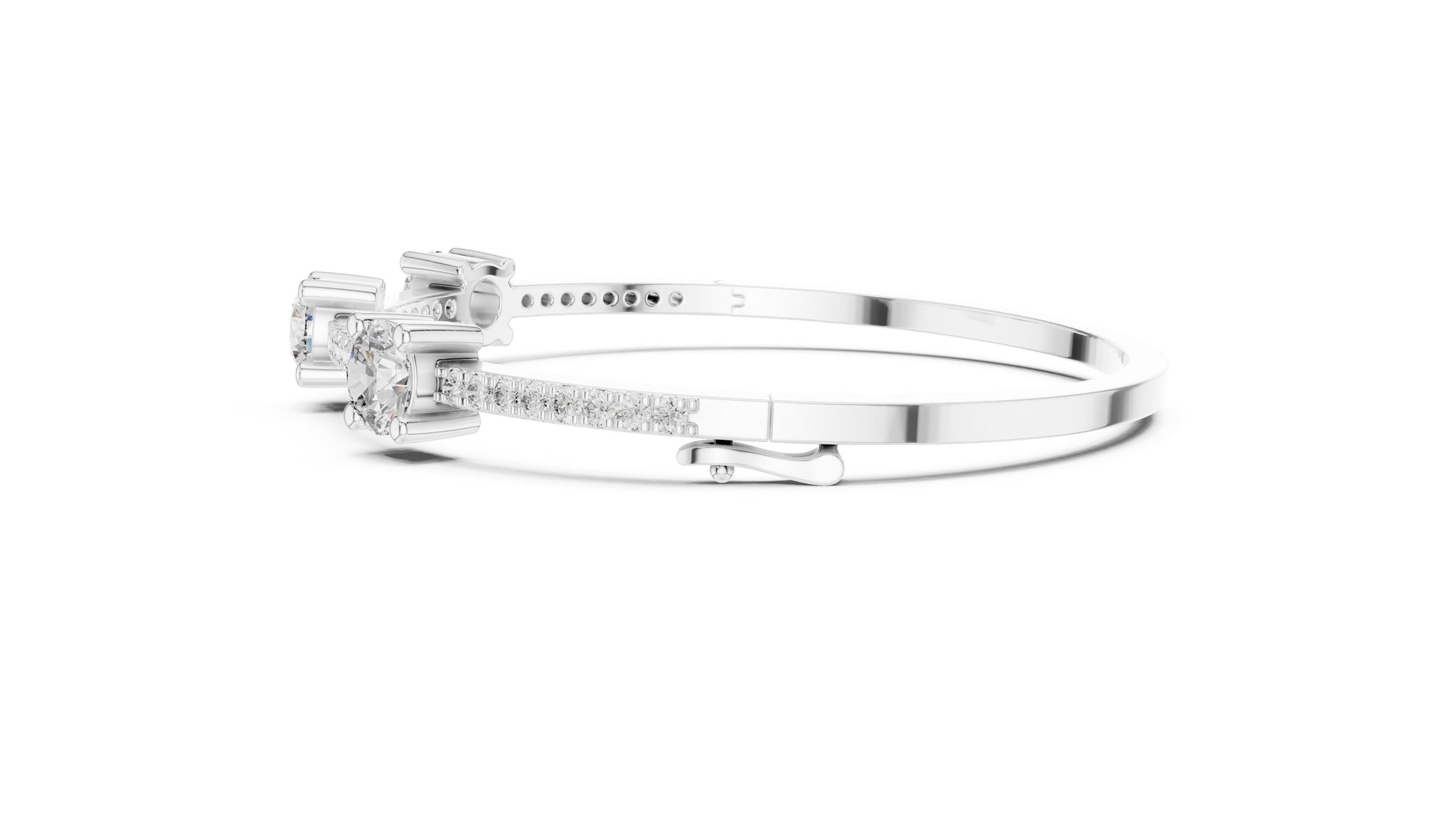 Round Bangle Lab Grown Diamond Bracelet