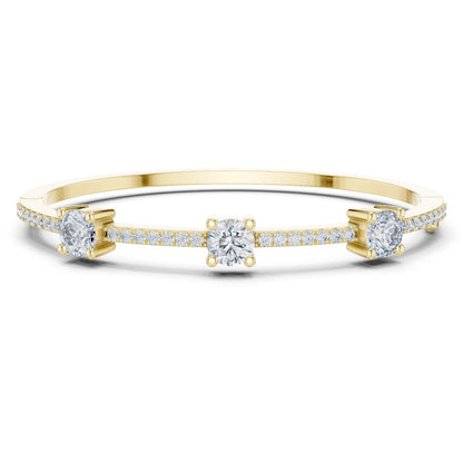 Round Bangle Lab Grown Diamond Bracelet