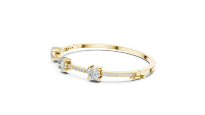 Round Bangle Lab Grown Diamond Bracelet