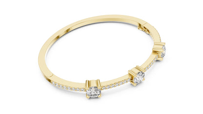 Round Bangle Lab Grown Diamond Bracelet