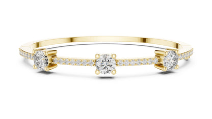 Round Bangle Lab Grown Diamond Bracelet