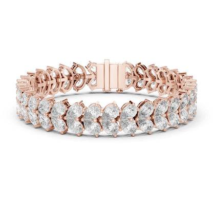 Marquise Tennis Lab Grown Diamond Bracelet