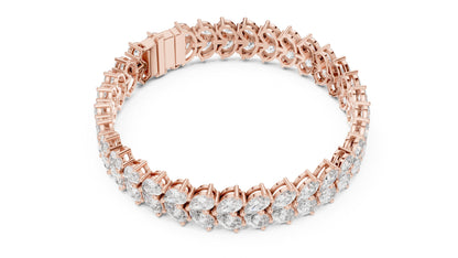 Marquise Tennis Lab Grown Diamond Bracelet