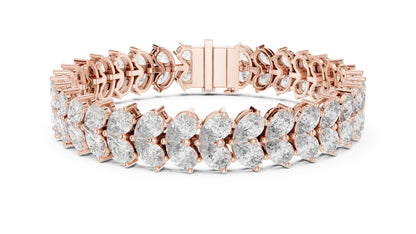 Marquise Tennis Lab Grown Diamond Bracelet
