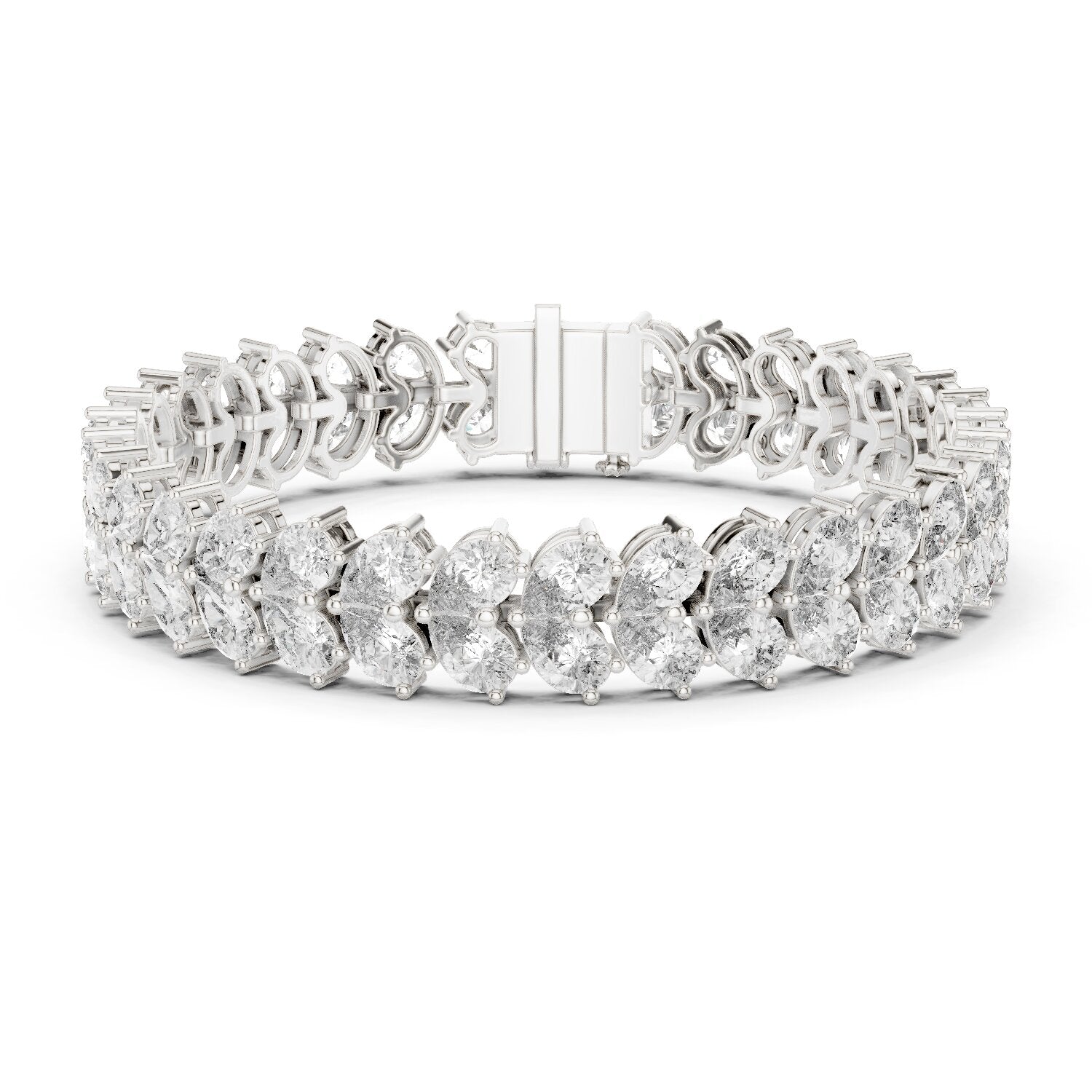 Marquise Tennis Lab Grown Diamond Bracelet