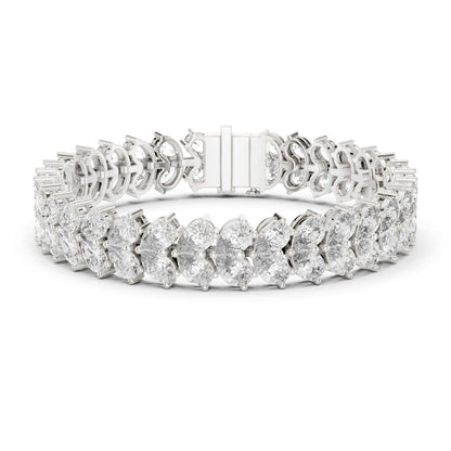 Marquise Tennis Lab Grown Diamond Bracelet