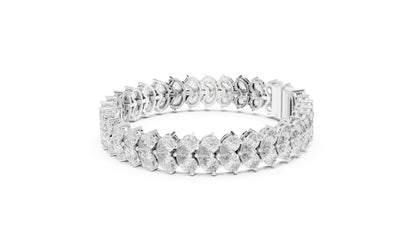 Marquise Tennis Lab Grown Diamond Bracelet