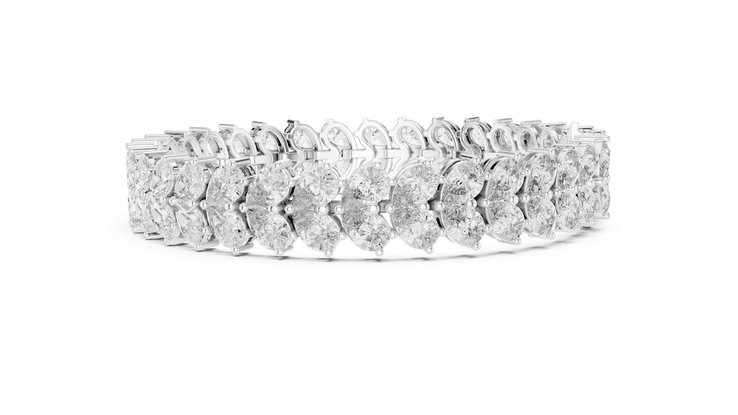 Marquise Tennis Lab Grown Diamond Bracelet