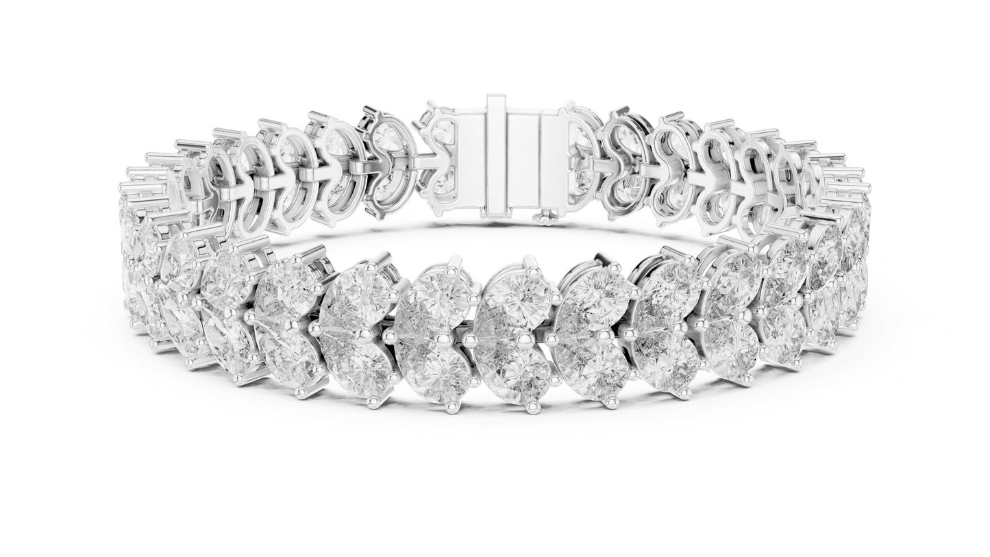 Marquise Tennis Lab Grown Diamond Bracelet