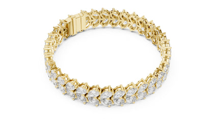 Marquise Tennis Lab Grown Diamond Bracelet