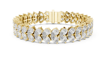 Marquise Tennis Lab Grown Diamond Bracelet