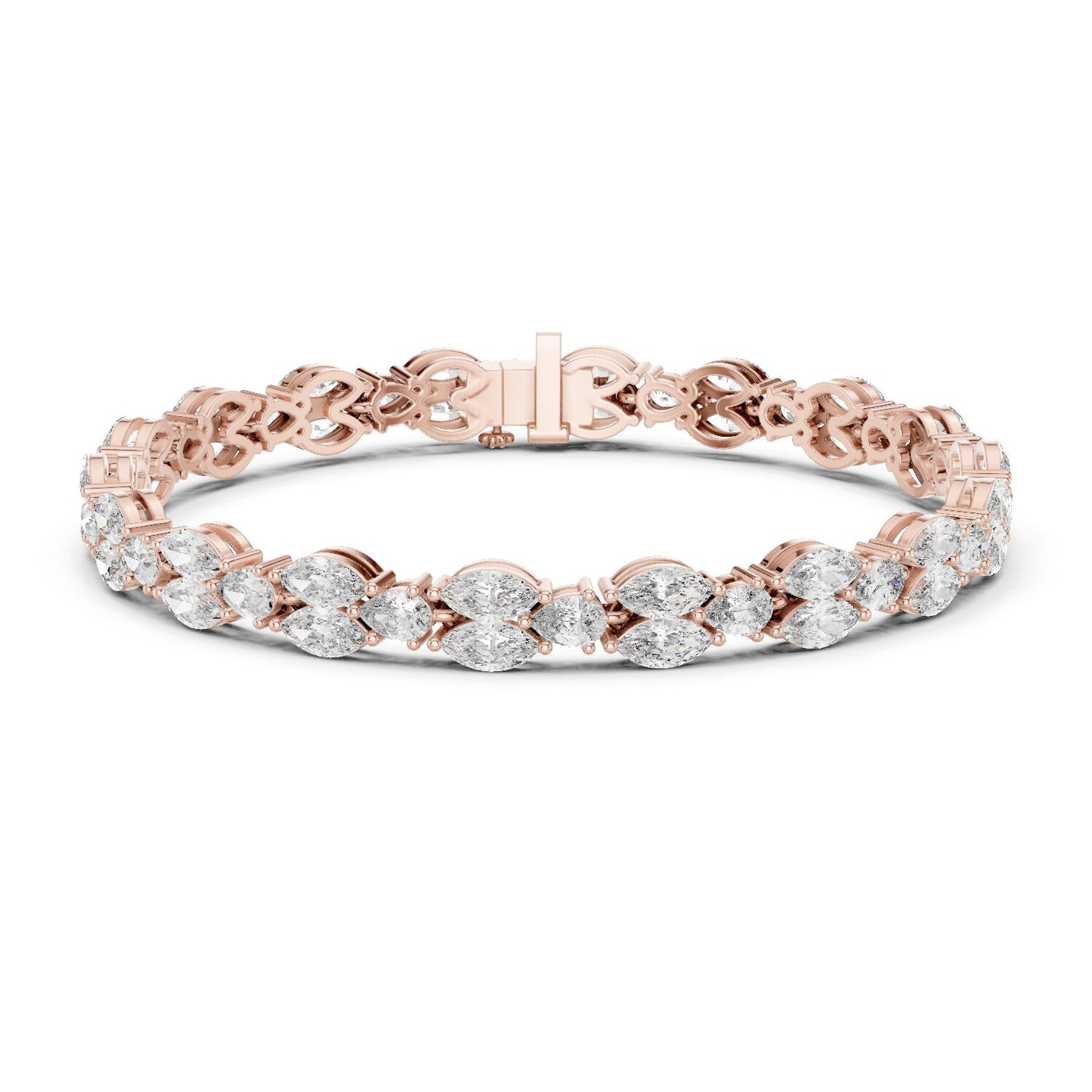 Marquise Tennis Lab Grown Diamond Bracelet