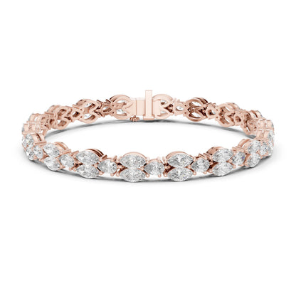 Marquise Tennis Lab Grown Diamond Bracelet